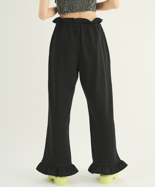 MERLOT(メルロー)の「フリルスウェットパンツ(スウェットパンツ・レディース・ブラック/グレー・FREE)」の6枚目の写真