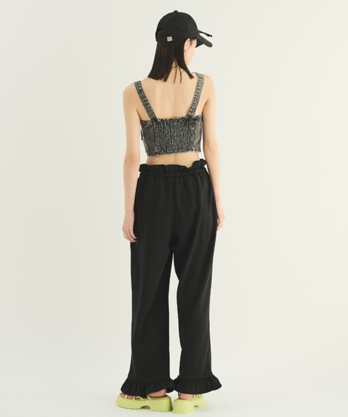 MERLOT(メルロー)の「フリルスウェットパンツ(スウェットパンツ・レディース・ブラック/グレー・FREE)」の14枚目の写真