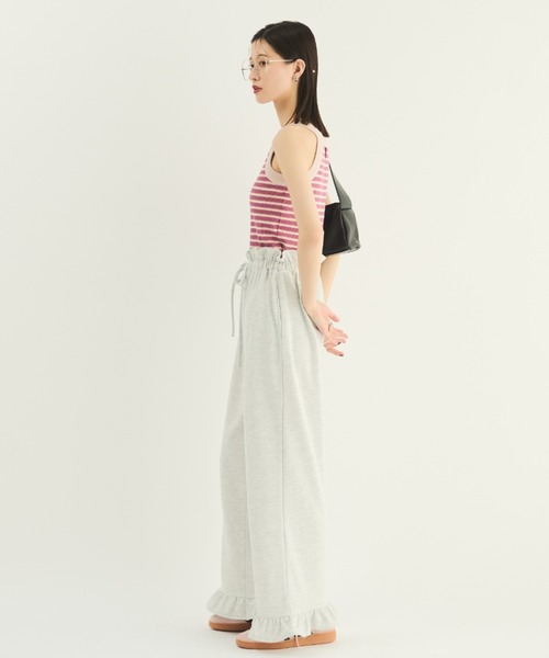 MERLOT(メルロー)の「フリルスウェットパンツ(スウェットパンツ・レディース・ブラック/グレー・FREE)」の22枚目の写真