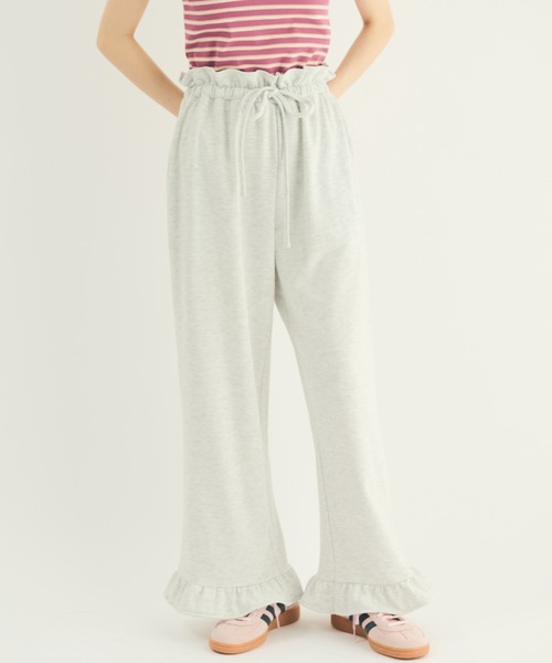 MERLOT(メルロー)の「フリルスウェットパンツ(スウェットパンツ・レディース・ブラック/グレー・FREE)」の16枚目の写真