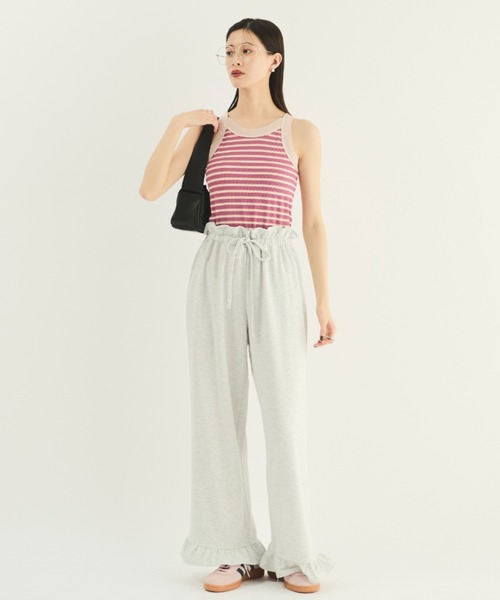 MERLOT(メルロー)の「フリルスウェットパンツ(スウェットパンツ・レディース・ブラック/グレー・FREE)」の21枚目の写真