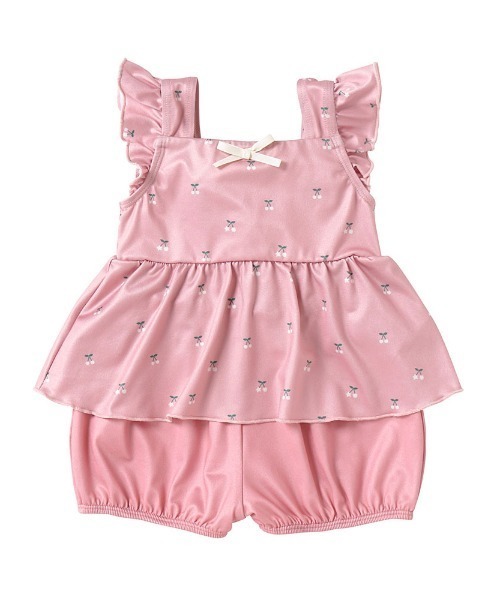 10mois（ディモワ）の「【10mois(ディモワ)】スイムウェア 85cm・95cm・105cm（水着・キッズ・アイボリー/ピンク・105cm/95cm/85cm）」の2枚目の写真