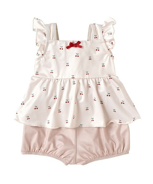 10mois（ディモワ）の「【10mois(ディモワ)】スイムウェア 85cm・95cm・105cm（水着・キッズ・アイボリー/ピンク・105cm/95cm/85cm）」の9枚目の写真