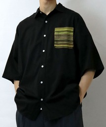 Starting Over（スターティングオーバー）の「balfas lace pocket wide shirt/バルファスレース ポケット ワイド レギュラーカラーシャツ/半袖シャツ（シャツ/ブラウス・メンズ）」