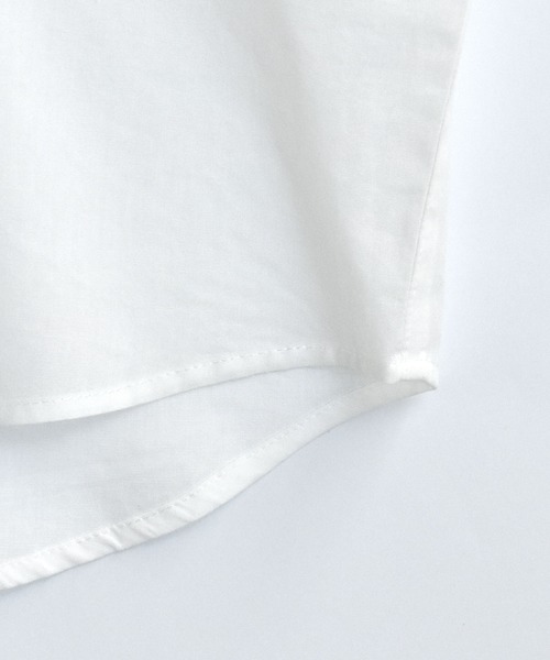 Starting Over(スターティングオーバー)の「balfas lace pocket wide shirt/バルファスレース ポケット ワイド レギュラーカラーシャツ/半袖シャツ(シャツ/ブラウス・メンズ・ホワイト/ブラック・XL/L/M)」の5枚目の写真