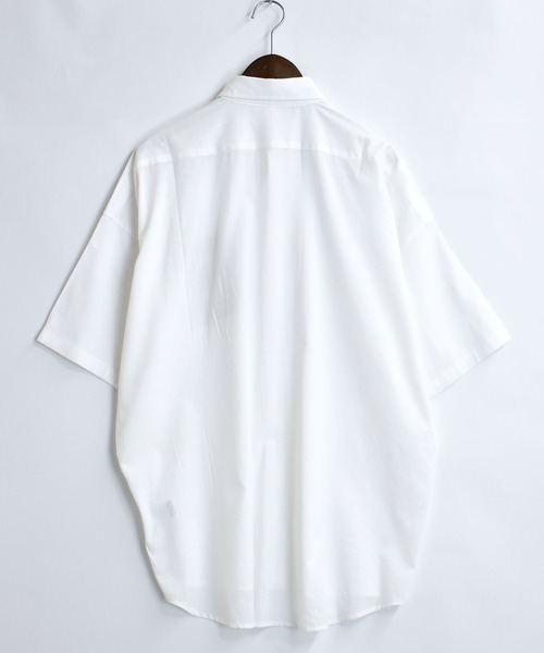 Starting Over(スターティングオーバー)の「balfas lace pocket wide shirt/バルファスレース ポケット ワイド レギュラーカラーシャツ/半袖シャツ(シャツ/ブラウス・メンズ・ホワイト/ブラック・XL/L/M)」の8枚目の写真