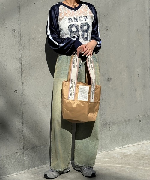 THEATRE PRODUCTS（シアタープロダクツ）の「【ZOZO限定】【THEATRE PRODUCTS/シアタープロダクツ】別注ジャガードテープバック（トートバッグ・レディース・ブラック/ボルドー/ピンク/ベージュ/グレー/カーキ/アイボリー・FREE）」の18枚目の写真