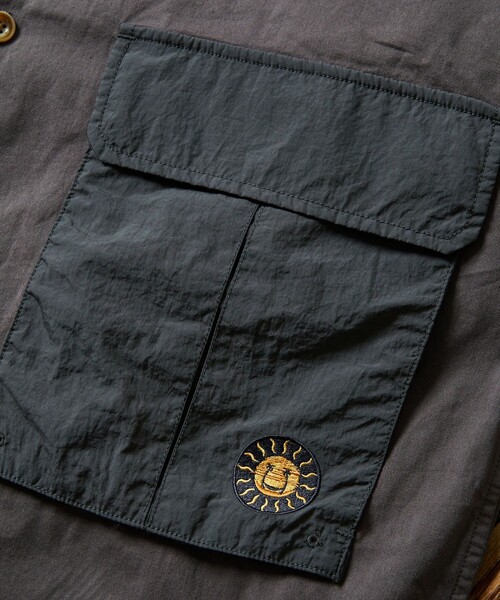 Jonas Claesson（ジョナスクレアッソン）の「JONAS CLAESSON/ジョナスクレアッソン Trip Shirts/トリップ シャツ/オープンカラー/リラックスフィット（シャツ/ブラウス・メンズ・オフホワイト/ブラック/オリーブ・MEDIUM/LARGE）」の6枚目の写真