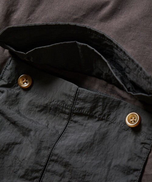 Jonas Claesson（ジョナスクレアッソン）の「JONAS CLAESSON/ジョナスクレアッソン Trip Shirts/トリップ シャツ/オープンカラー/リラックスフィット（シャツ/ブラウス・メンズ・オフホワイト/ブラック/オリーブ・MEDIUM/LARGE）」の7枚目の写真