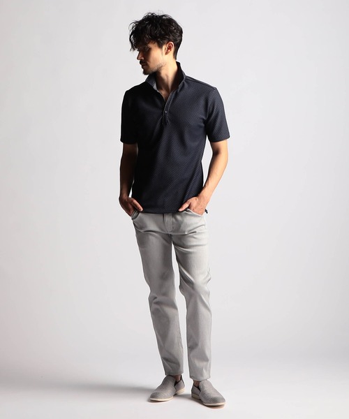 NICOLE CLUB FOR MEN(ニコルクラブフォーメン)の「ガムストレッチブラッシュパターン デザインパンツ(その他パンツ・メンズ・オフホワイト/ブラック/チャコール・SMALL/MEDIUM/LARGE/X-LARGE)」の4枚目の写真