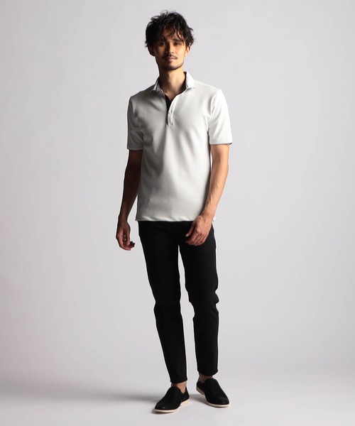 NICOLE CLUB FOR MEN(ニコルクラブフォーメン)の「ガムストレッチブラッシュパターン デザインパンツ(その他パンツ・メンズ・オフホワイト/ブラック/チャコール・SMALL/MEDIUM/LARGE/X-LARGE)」の5枚目の写真