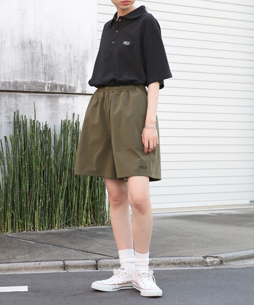 セール】【POLO BCS】POLO baggy short pants ポロ刺繍バギー