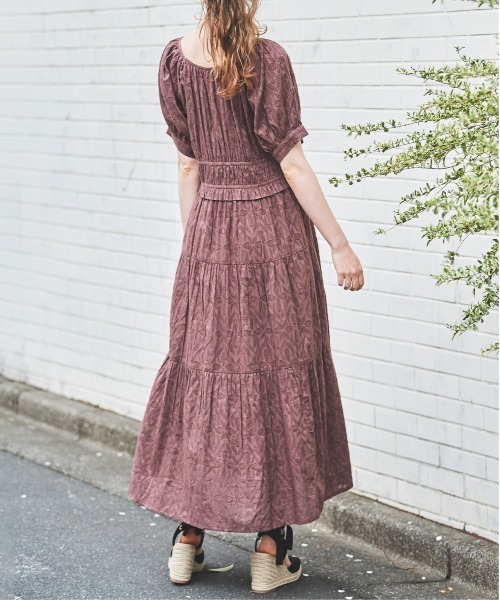31 Sons de mode(トランテアン ソン ドゥ モード)の「【MADE IN INDIA】ジャカードワンピース(ワンピース・レディース・ブラウン/オフホワイト・36/38)」の14枚目の写真