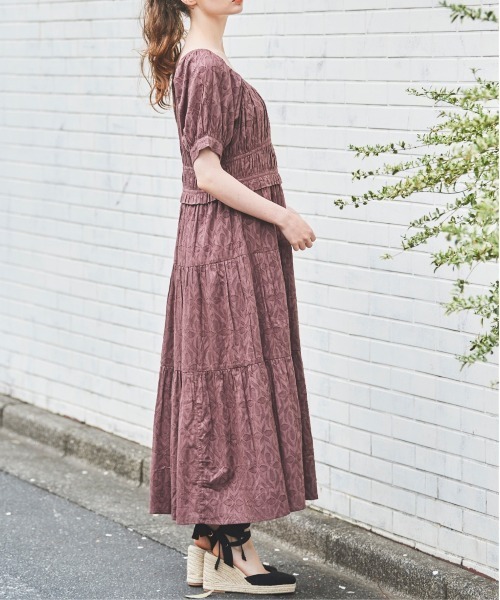 31 Sons de mode(トランテアン ソン ドゥ モード)の「【MADE IN INDIA】ジャカードワンピース(ワンピース・レディース・ブラウン/オフホワイト・36/38)」の15枚目の写真