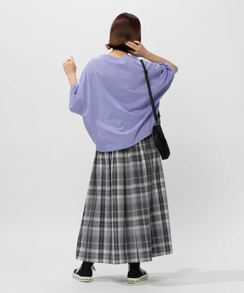 BACK NUMBER（バックナンバー）の「【BACK NUMBER】マドラスチェック柄スカート（スカート・レディース・グレー/ピンク/ブルー・L）」の7枚目の写真