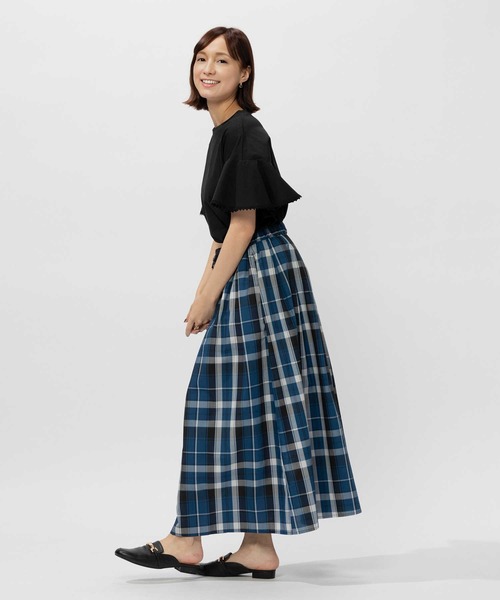 BACK NUMBER（バックナンバー）の「【BACK NUMBER】マドラスチェック柄スカート（スカート・レディース・グレー/ピンク/ブルー・L）」の14枚目の写真
