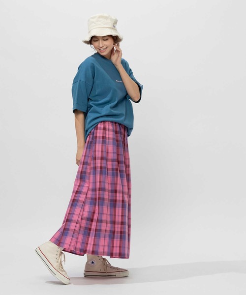 BACK NUMBER（バックナンバー）の「【BACK NUMBER】マドラスチェック柄スカート（スカート・レディース・グレー/ピンク/ブルー・L）」の18枚目の写真