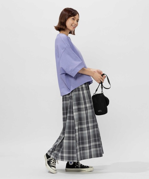 BACK NUMBER（バックナンバー）の「【BACK NUMBER】マドラスチェック柄スカート（スカート・レディース・グレー/ピンク/ブルー・L）」の6枚目の写真