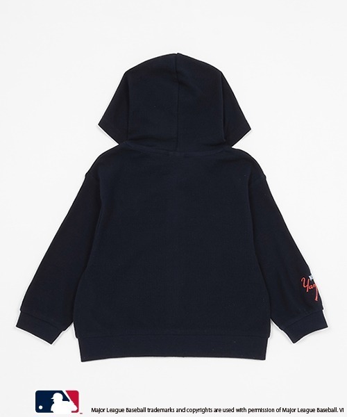 petit main（プティマイン）の「【MLB・UV加工】ワッフルパーカー（パーカー・キッズ・ホワイト/ネイビー/オフホワイト・80ｃｍ/90cm/100cm/110cm/120cm/130cm/140cm）」の5枚目の写真