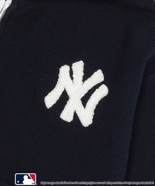 petit main（プティマイン）の「【MLB・UV加工】ワッフルパーカー（パーカー・キッズ・ホワイト/ネイビー/オフホワイト・80ｃｍ/90cm/100cm/110cm/120cm/130cm/140cm）」の9枚目の写真