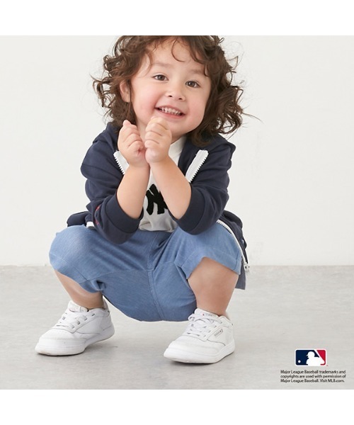 petit main（プティマイン）の「【MLB・UV加工】ワッフルパーカー（パーカー・キッズ・ホワイト/ネイビー/オフホワイト・80ｃｍ/90cm/100cm/110cm/120cm/130cm/140cm）」の20枚目の写真