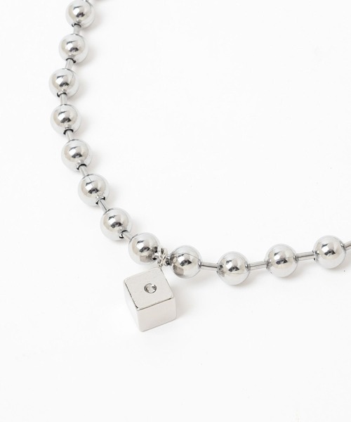 HARE（ハレ）の「ステンレスボールチェーンネックレス(HARE)（ネックレス・メンズ・シルバー・FREE）」の2枚目の写真