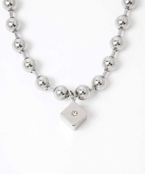 HARE（ハレ）の「ステンレスボールチェーンネックレス(HARE)（ネックレス・メンズ・シルバー・FREE）」の3枚目の写真