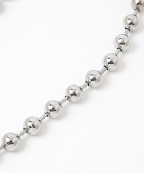 HARE（ハレ）の「ステンレスボールチェーンネックレス(HARE)（ネックレス・メンズ・シルバー・FREE）」の5枚目の写真