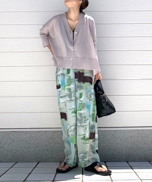 Q（キュー）の「color paint パンツ（その他パンツ・レディース・グリーン系/ブルー系・MEDIUM）」の3枚目の写真