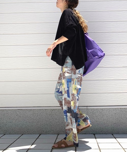 Q（キュー）の「color paint パンツ（その他パンツ・レディース・グリーン系/ブルー系・MEDIUM）」の7枚目の写真