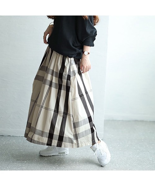 ジェンヌ タータンチェック タックフレアスカート XL タータンチェック タックフレアスカート｜JENNE(ジェンヌ)公式