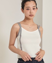 miette | 配色ダブルストラップキャミソール(キャミソール)