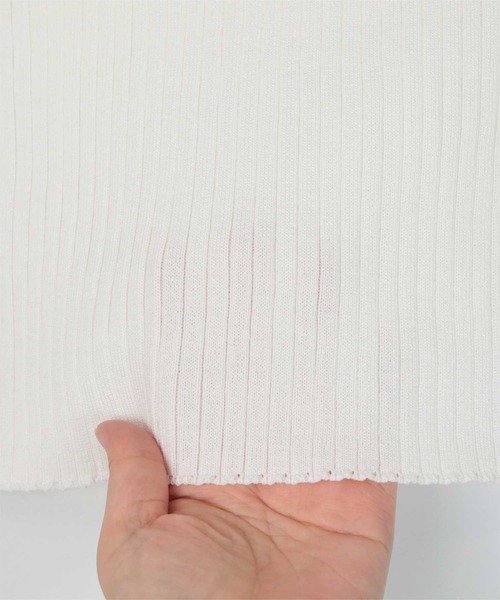 miette（ミエット）の「配色ダブルストラップキャミソール（キャミソール・レディース・ライトブルー/ブラック/オフホワイト・FREE）」の9枚目の写真