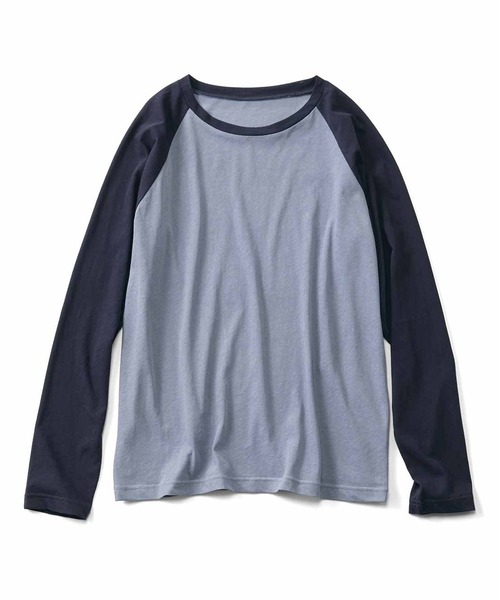 Live in comfort（リブインコンフォート）の「リブ　イン　コンフォート　着ていることを忘れちゃう？シアーなラグランスリーブトップス（Tシャツ/カットソー・レディース・グレー/アイボリー/ブルー・MEDIUM/LARGE/X-LARGE/XX-LARGE/SMALL/XXX-LARGE）」の11枚目の写真