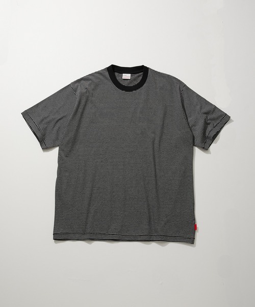 Healthknit(ヘルスニット)の「Healthknit NARROW BORDER JERSEY S/S (#51013)(Tシャツ/カットソー・メンズ・その他1/ブラック系その他・MEDIUM/X-LARGE/LARGE)」の2枚目の写真