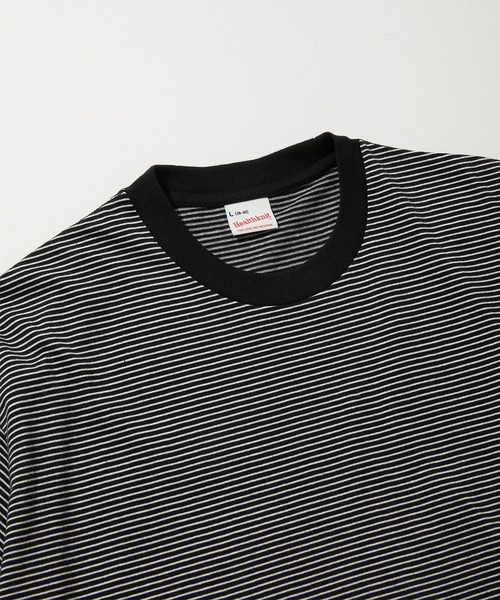 Healthknit(ヘルスニット)の「Healthknit NARROW BORDER JERSEY S/S (#51013)(Tシャツ/カットソー・メンズ・その他1/ブラック系その他・MEDIUM/X-LARGE/LARGE)」の5枚目の写真