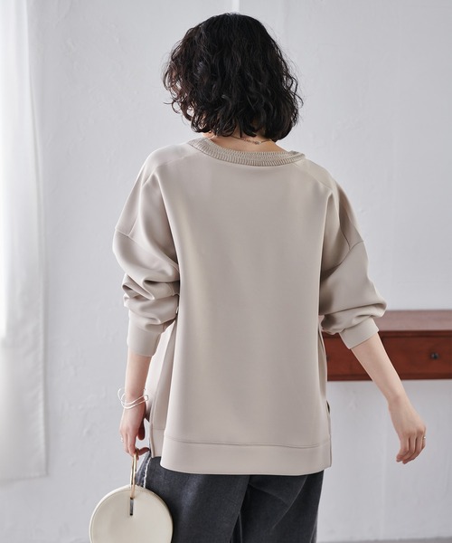 RANAN（ラナン）の「オーバーサイズダンボールスウェット（スウェット・レディース・ブラック/ベージュ/グリーン/オフホワイト/グレー・LL/M/L）」の11枚目の写真