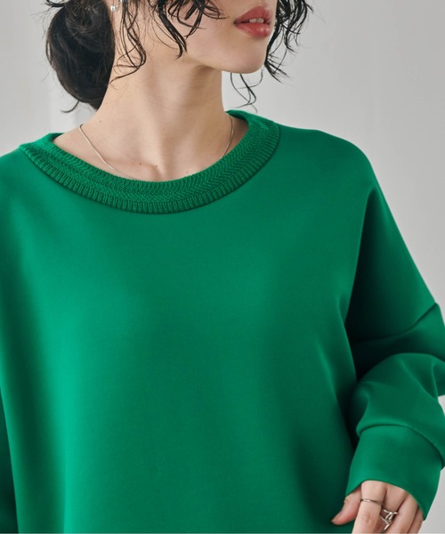 RANAN（ラナン）の「オーバーサイズダンボールスウェット（スウェット・レディース・ブラック/ベージュ/グリーン/オフホワイト/グレー・LL/M/L）」の22枚目の写真