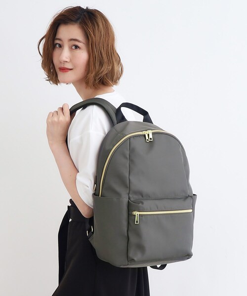 grove(グローブ)の「◆【インスタ企画】撥水ナイロン多機能リュック(バックパック/リュック・レディース・ダークグレー/カーキ/ブラック・00)」の6枚目の写真