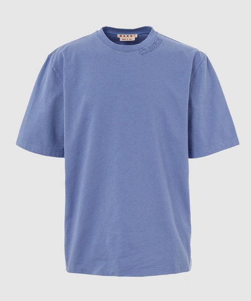 MARNI(マルニ)の「ORGANIC COMPACT JERSEY / MARNI ロゴTシャツ(Tシャツ/カットソー・メンズ・ネイビー/ホワイト/ブルー/ブラック/レッド系・48(L)/46(M)/50(XL))」の4枚目の写真
