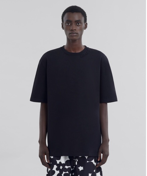 ORGANIC COMPACT JERSEY / MARNI ロゴTシャツ（Tシャツ