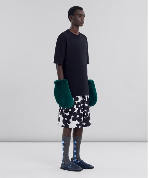 ORGANIC COMPACT JERSEY / MARNI ロゴTシャツ（Tシャツ
