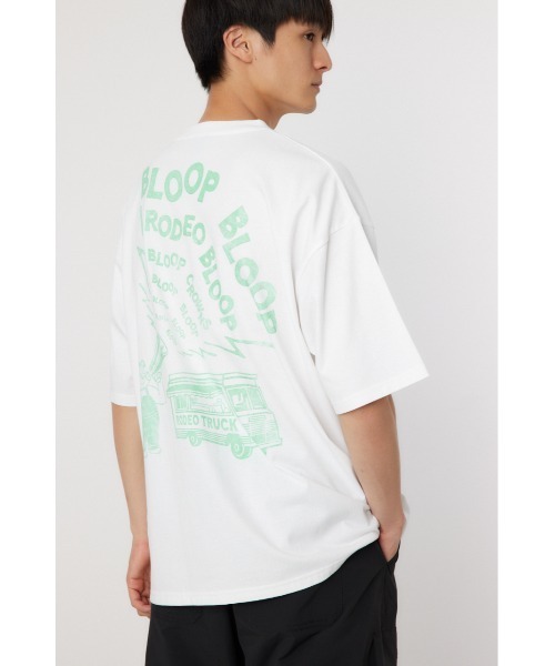 RODEO CROWNS WIDE BOWL(ロデオクラウンズワイドボウル)の「Loudspeaker Tシャツ(Tシャツ/カットソー・メンズ・ホワイト/イエロー/チャコールグレー・MEDIUM/LARGE)」の2枚目の写真