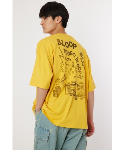 RODEO CROWNS WIDE BOWL(ロデオクラウンズワイドボウル)の「Loudspeaker Tシャツ(Tシャツ/カットソー・メンズ・ホワイト/イエロー/チャコールグレー・MEDIUM/LARGE)」の3枚目の写真