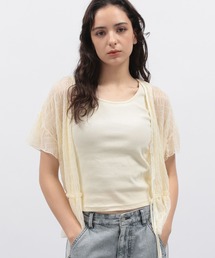 LAKOLE | タンク付きシャーリングカーディガン / 138174(カーディガン/ボレロ)