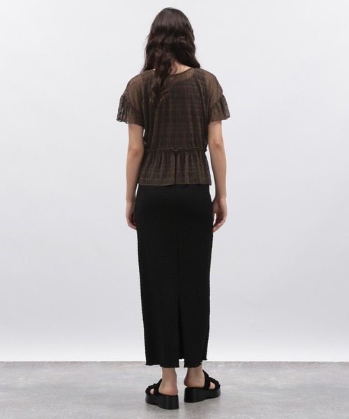 LAKOLE（ラコレ）の「タンク付きシャーリングカーディガン / 138174（カーディガン/ボレロ・レディース・アイボリー/ブラック/ブラウン・FREE）」の17枚目の写真