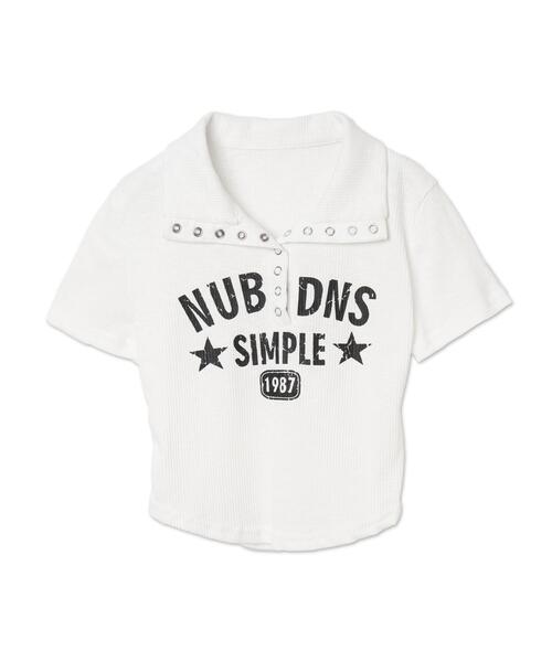 dispark(ディスパーク)の「DISPARK/スナップボタンロゴクロップドT(Tシャツ/カットソー・レディース・ホワイト/ブラック・FREE)」の13枚目の写真