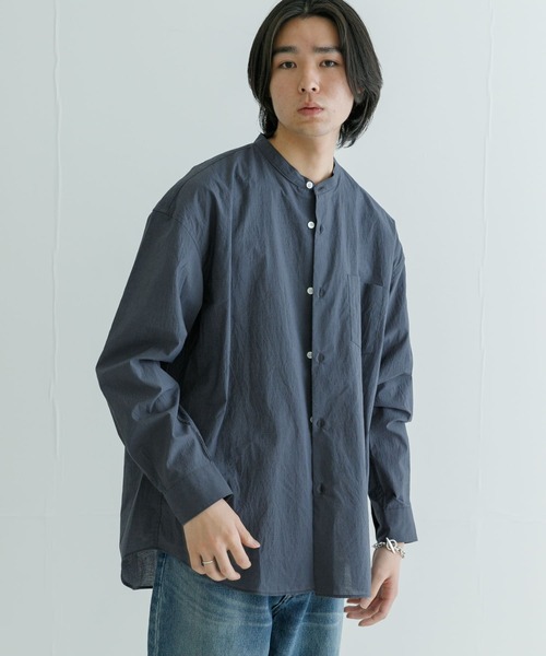 URBAN RESEARCH（アーバンリサーチ）の「C/Nエアーワッシャーシャツ（シャツ/ブラウス・メンズ・グレー/ネイビー/グリーン・MEDIUM/LARGE）」の11枚目の写真