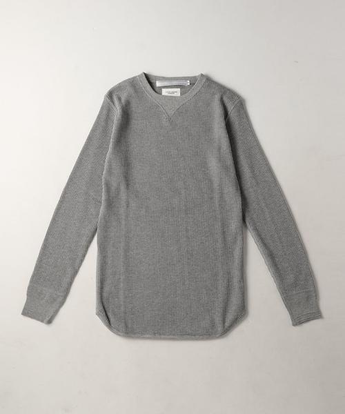 UNITED ARROWS（ユナイテッドアローズ）の「DSS UAND SP コットン ワッフル クルーネック（OCEANS 12月号掲載商品）（Tシャツ/カットソー・メンズ・ホワイト/ブラック/ライトグレー・1/2/3）」の3枚目の写真