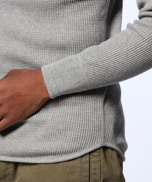 UNITED ARROWS（ユナイテッドアローズ）の「DSS UAND SP コットン ワッフル クルーネック（OCEANS 12月号掲載商品）（Tシャツ/カットソー・メンズ・ホワイト/ブラック/ライトグレー・1/2/3）」の11枚目の写真